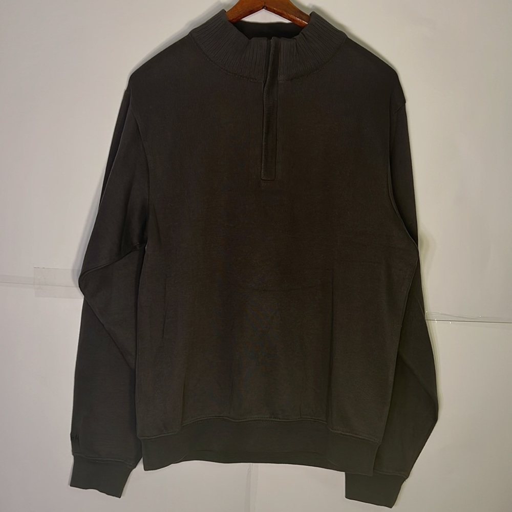 Cutter & Buck Brown Quarter-Zip Sweater Size Small.